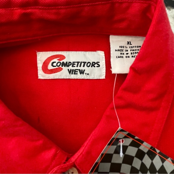 DALE EARNHARDT JR #8 Red Button Down Shirt NASCAR RACING SHIRT XL New Old Stock - Picture 6 of 8